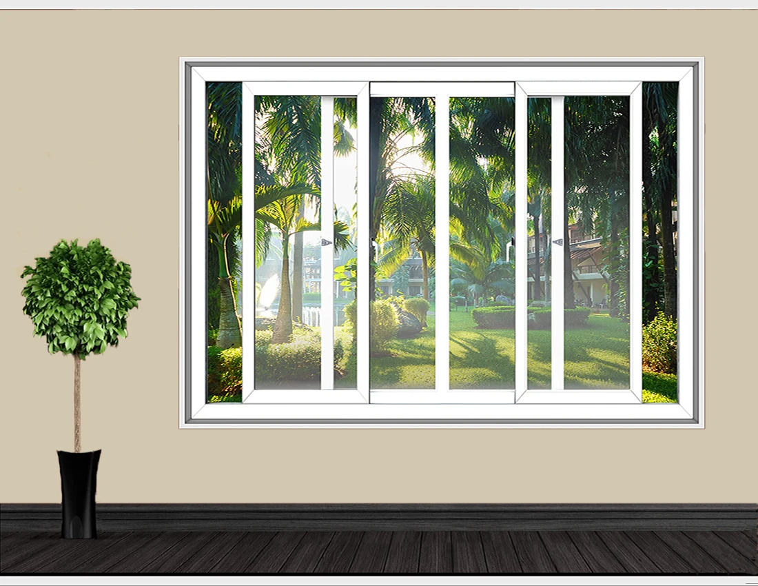Cheap Price Aluminum Profile Horizontal Glass Windows Aluminum Alloy Frame Sliding Window