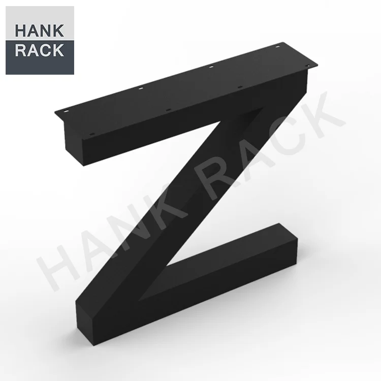 China manufacturer metal bench coffee table legs steel furniture legs Z Shape Table Legs