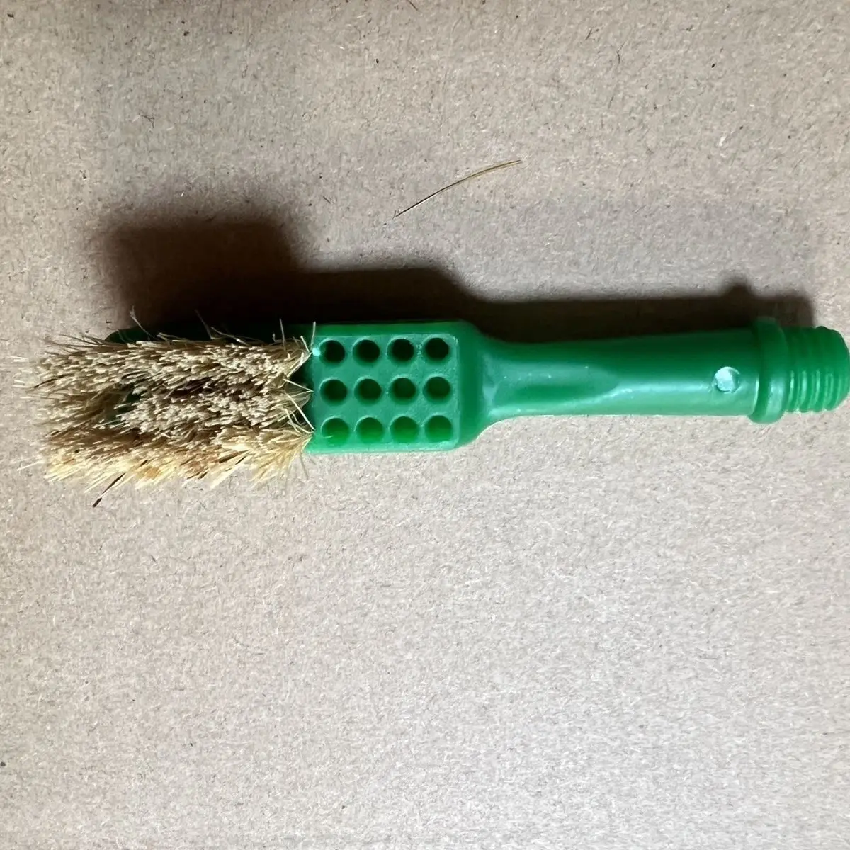 100% boar bristle cleaning brush for glue shoe   shoe glue brush in plastic handle