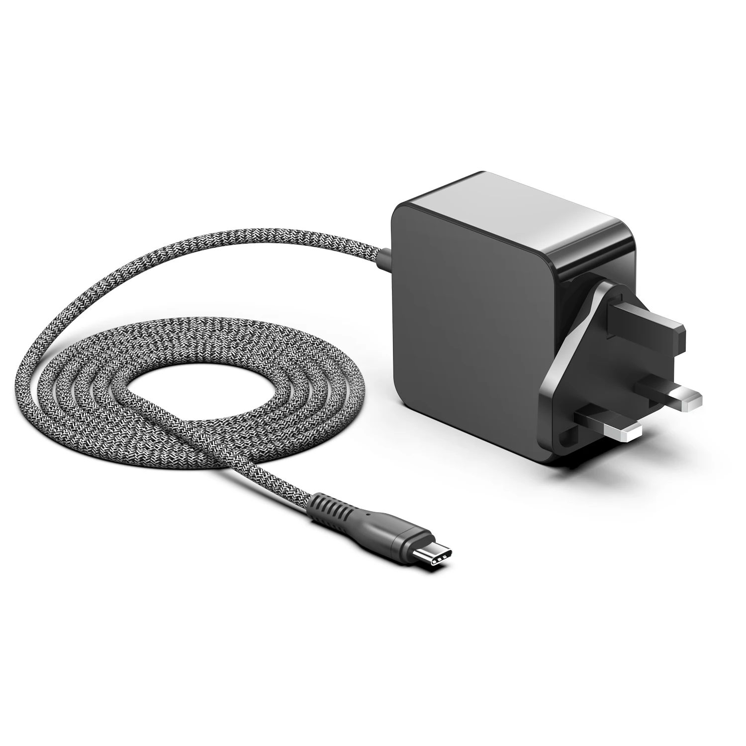 KFD usb c charger 45w usb-c laptop charger Braided Cable Laptop adapter type c for hp USB Type-C charger Laptop Power Adapter