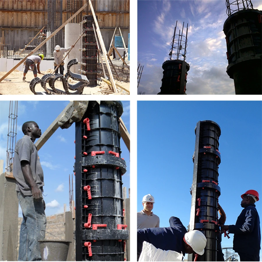 Plastic Round Column Formwork Systems with High Efficiency