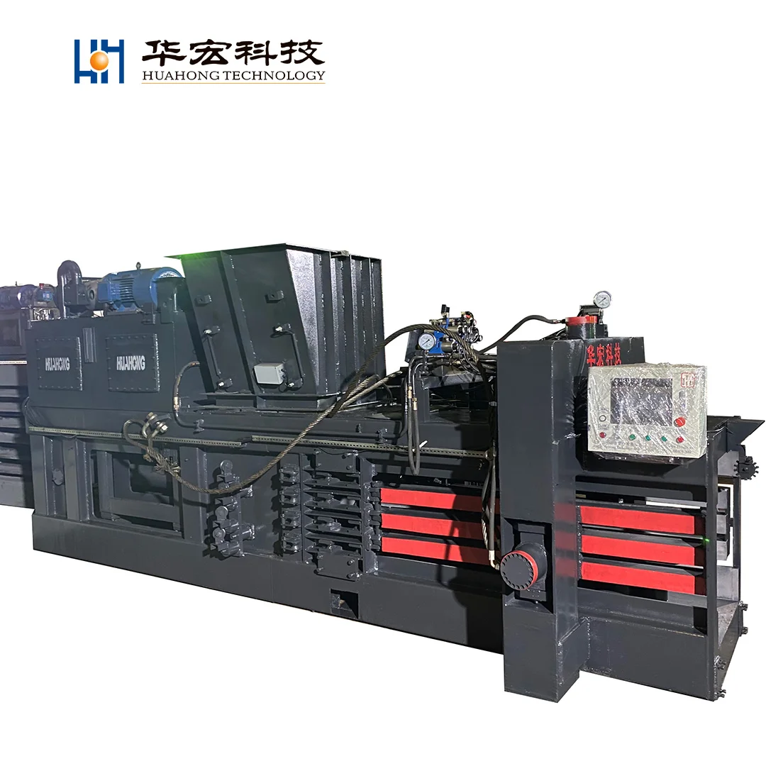 Huahong China famous HPA-180 automatic horizontal non-metal baler manufacturer