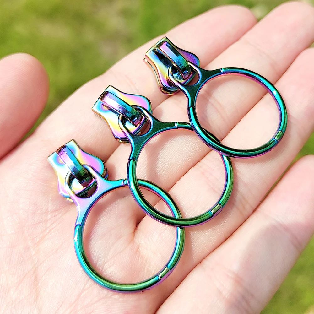 
Wholesale Custom Rainbow Colorful Zipper Head Zip Sliders #5 #7 