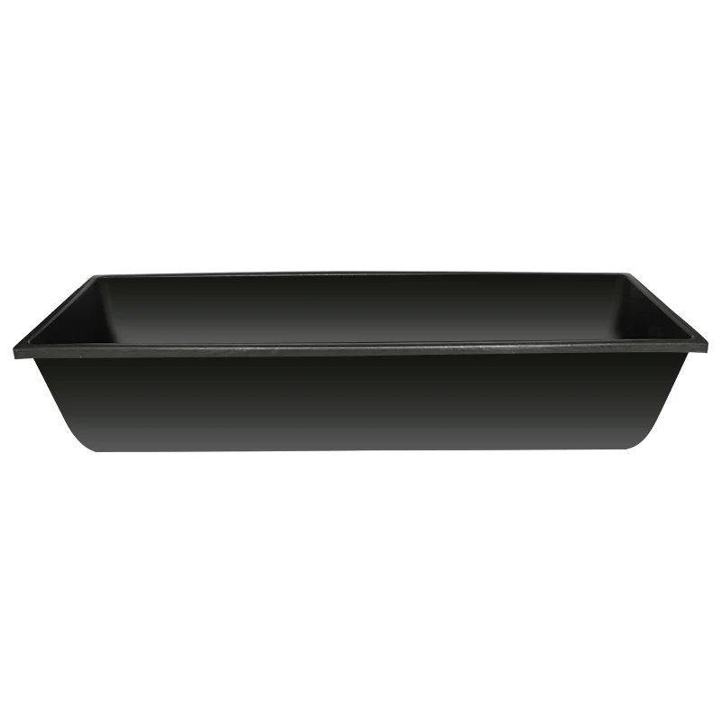 1 m Black Deepen Cattle Feeding Trough Durable Plastic Cow Feeder Livestock Feeding Equipment