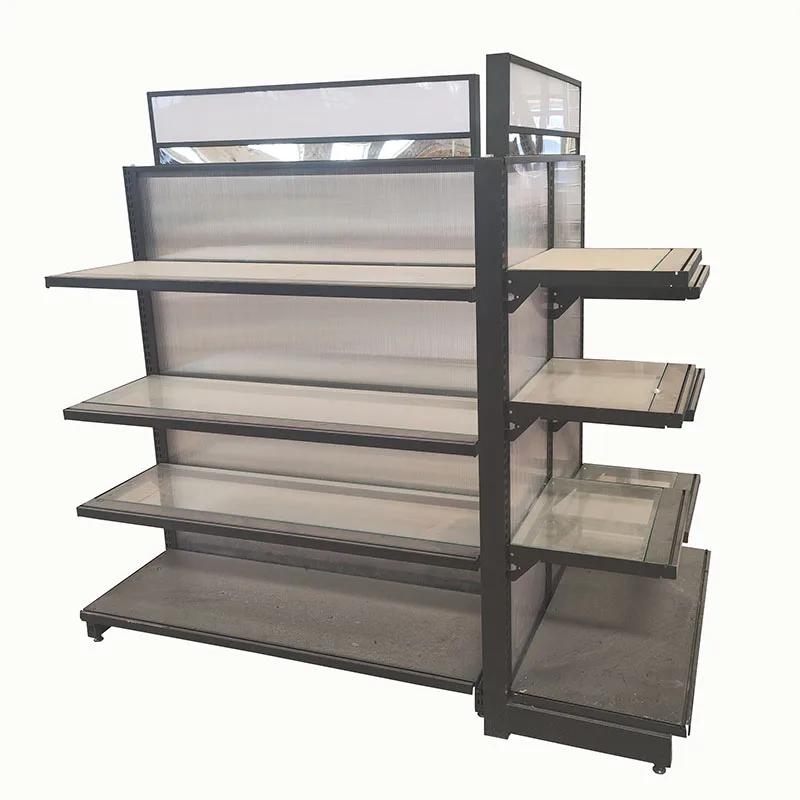 Top fashion boutique supermarket shelf grocery equipment metal supermarket display shelves gondola shelves