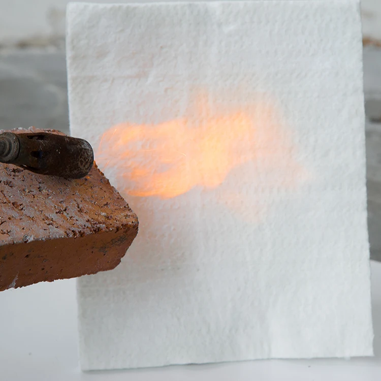 Fire resistant thermal insulation material aerogel blanket
