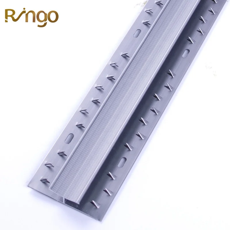 UK Market Popular Items Aluminum Carpet Flooring Decor Trim Metal Carpet Transition Strips Marble Tiles Transition Profiles