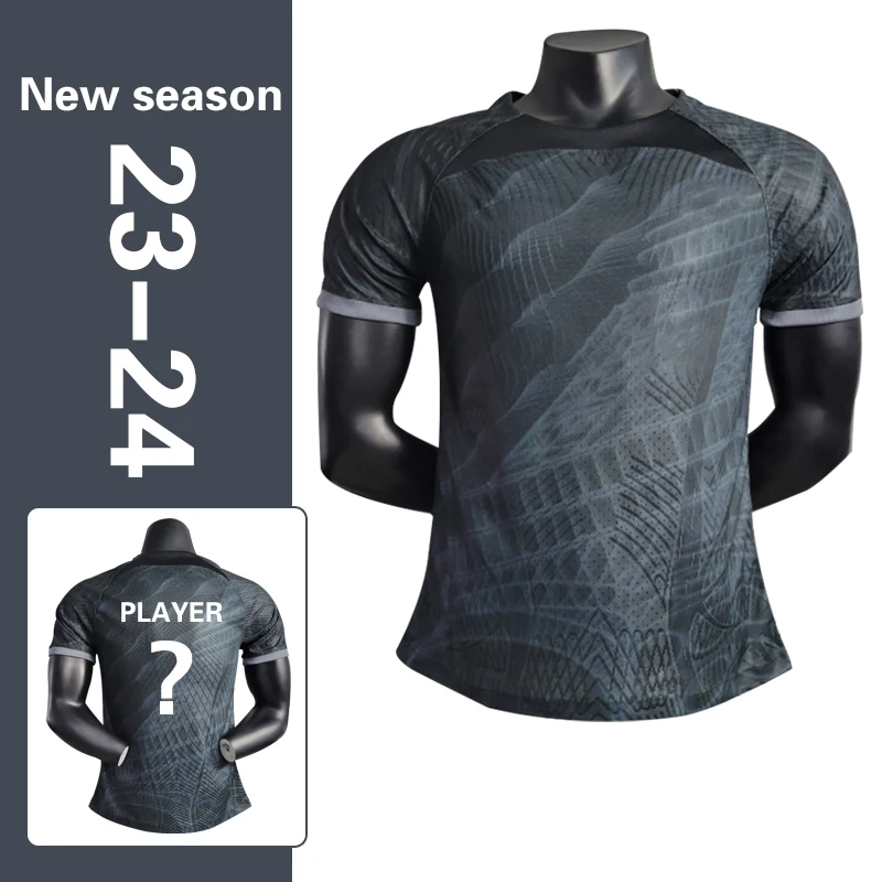 New 2023-2024 custom Jersey high quality tops Thai football jersey  Black #10 mbappe  special  playesrJersey Soccer Wear tops