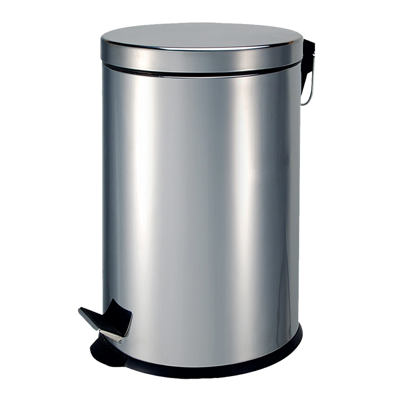 stainless steel round household waste bin dustbin