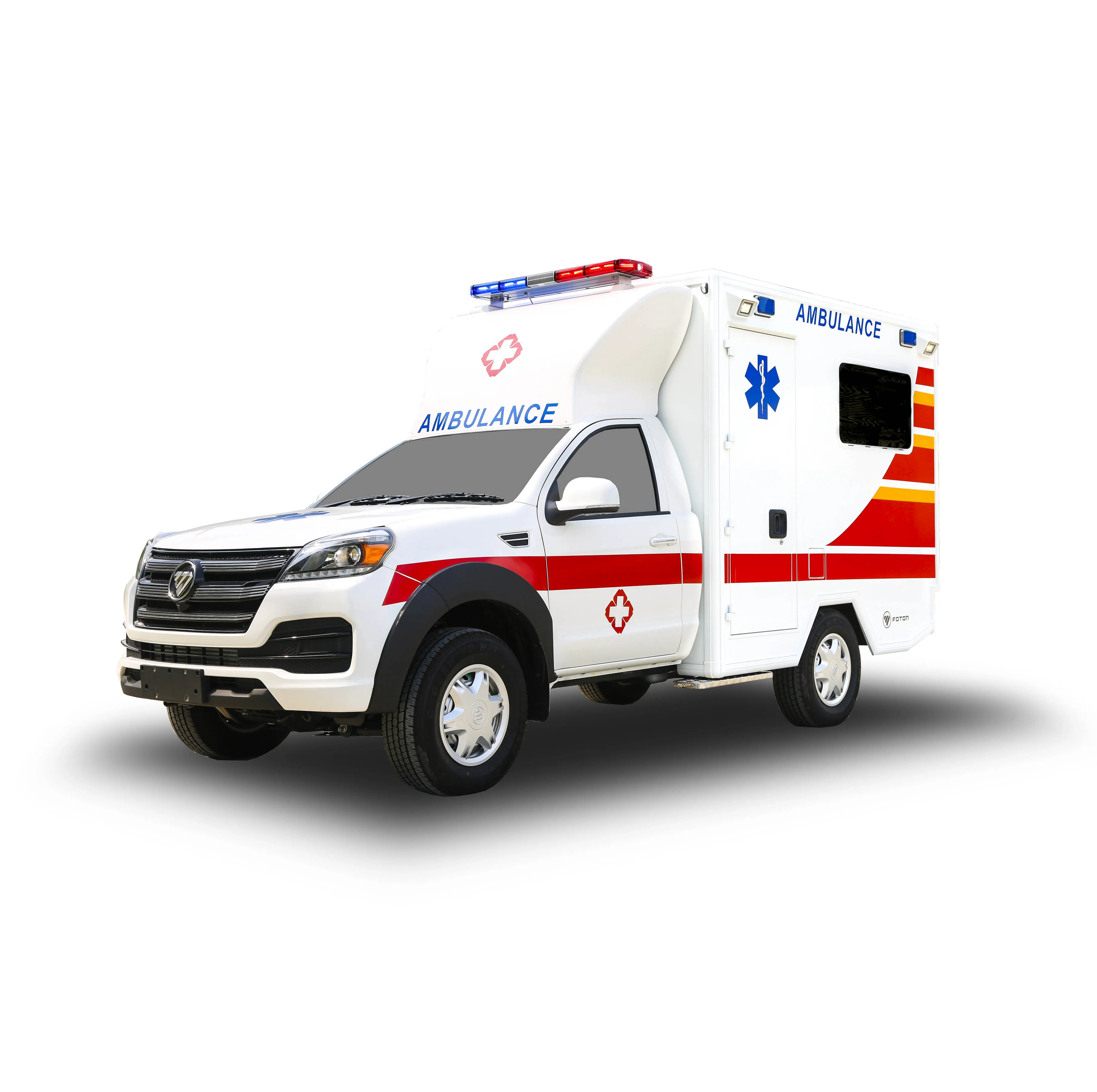 4x4 FOTON Ambulance Vehicle Emergency Monitoring Emergency Medical Hospital Ambulance Car Price for Sale