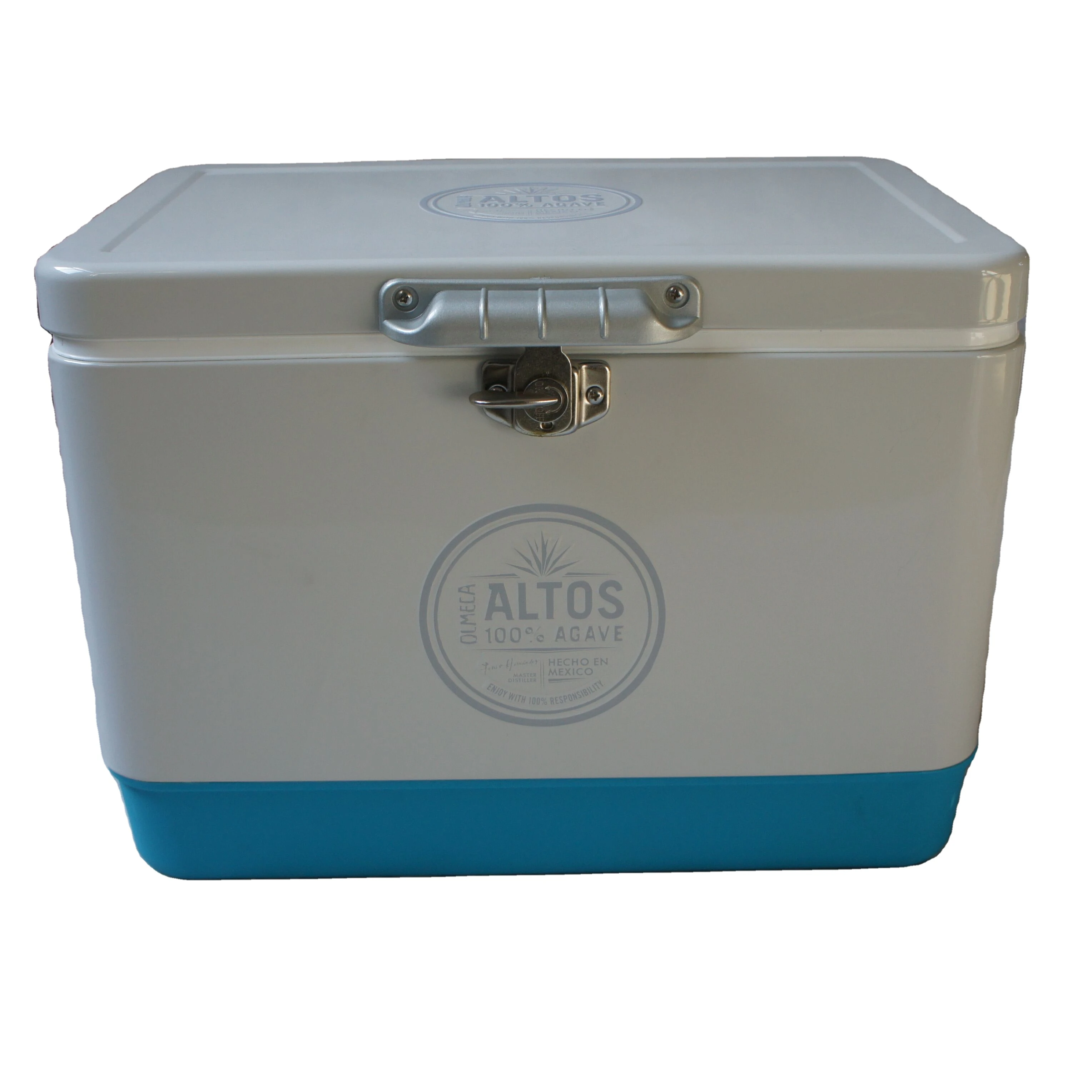 galvanized sheet 29L with lock keep warm and cold camping cooler box outdoor ice cooler box