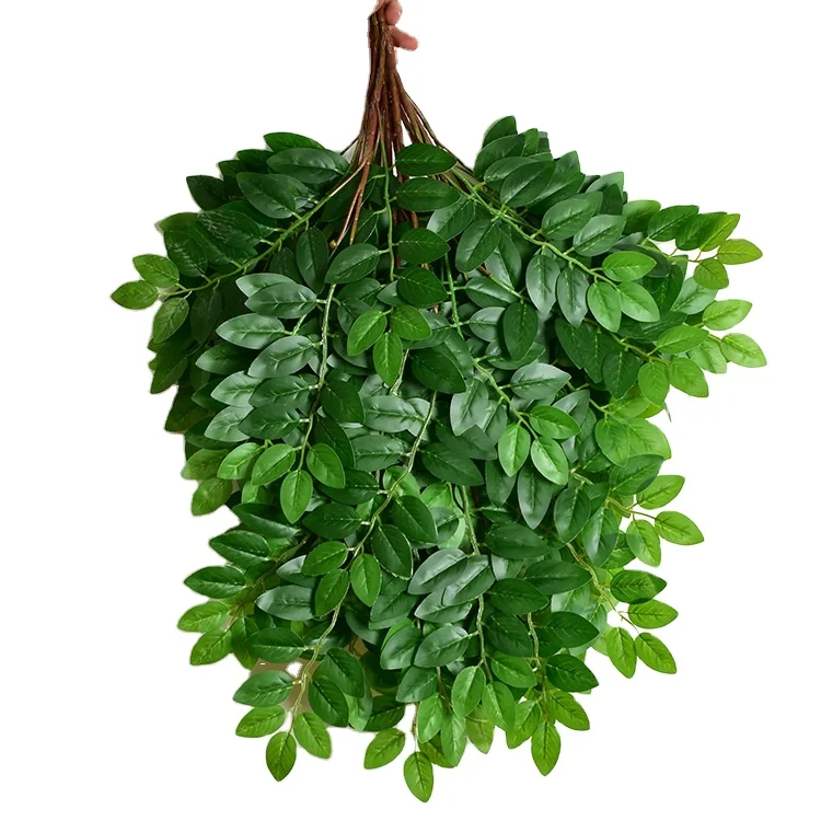 12 Pieces Plant Artificial Jujube Branch Green Leaves