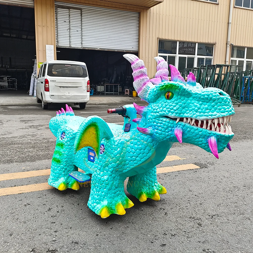 Amusement Park Rides Electric Ride on Dinosaur Car Shopping Mall Dinosaur Ride for Kids