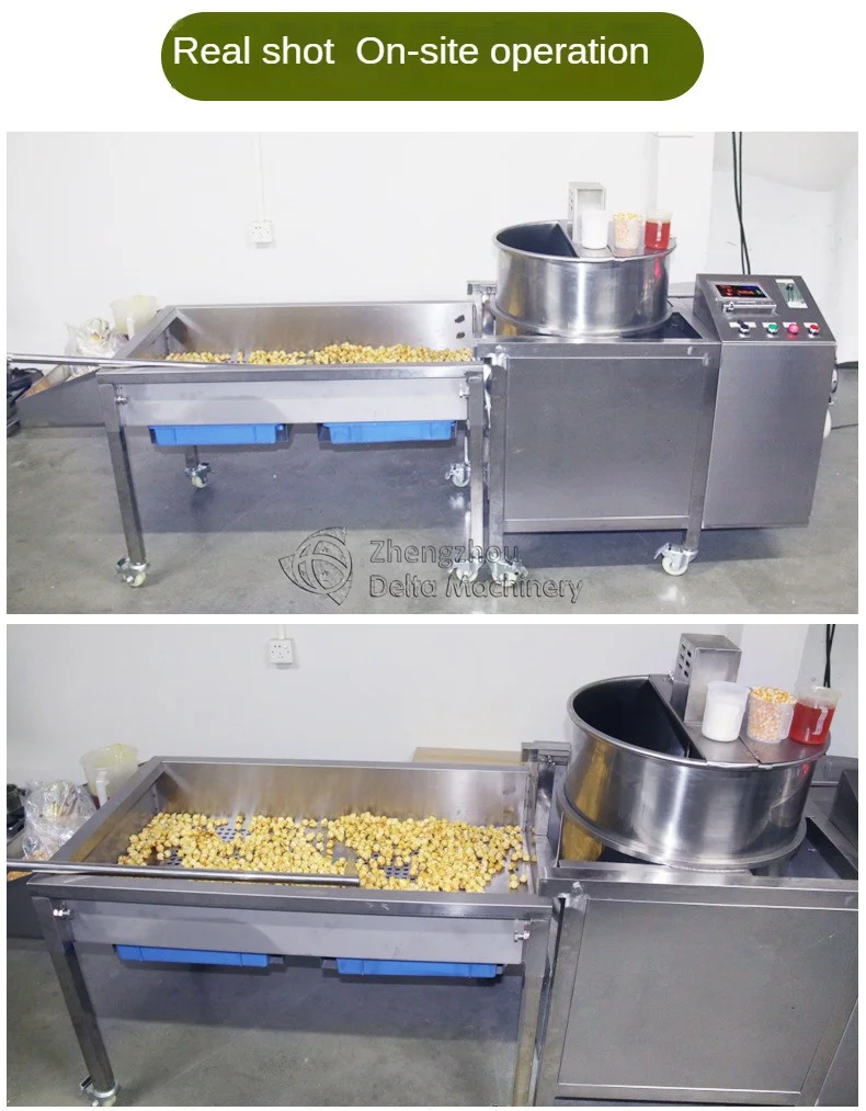 Electromagnetic Heating kettle corn popcorn popper / caramel popcorn machine