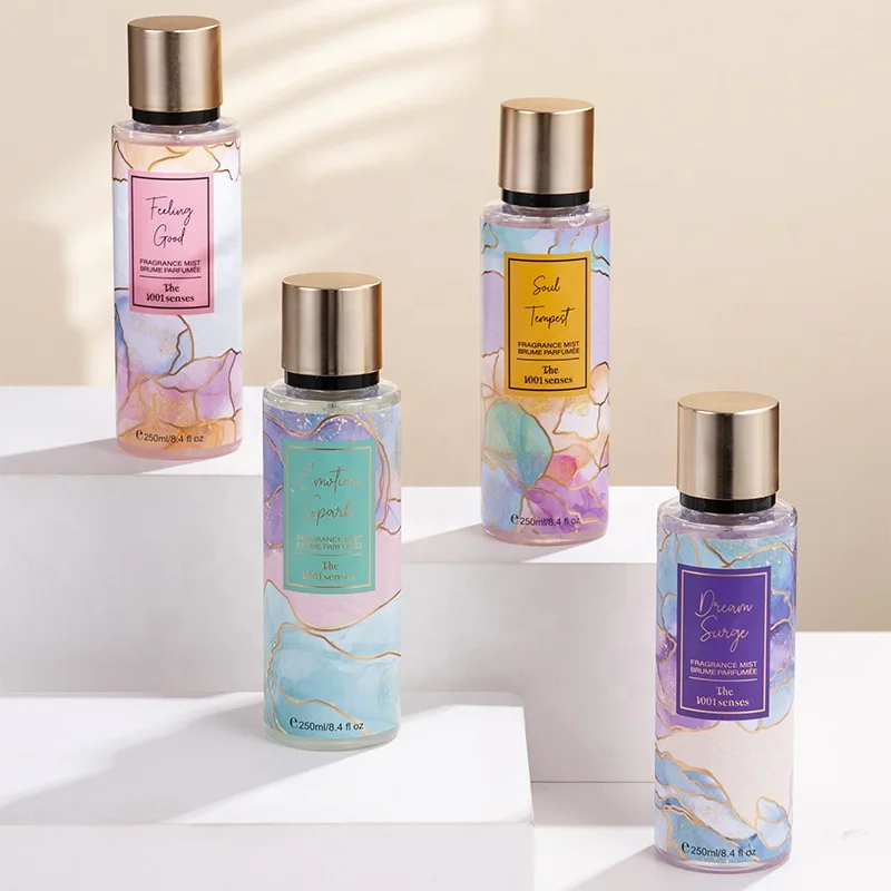8.4 Fl.oz. 250ml The 1001 Senses Fragrance Mist OEM/ODM Body Mist Spray Perfume