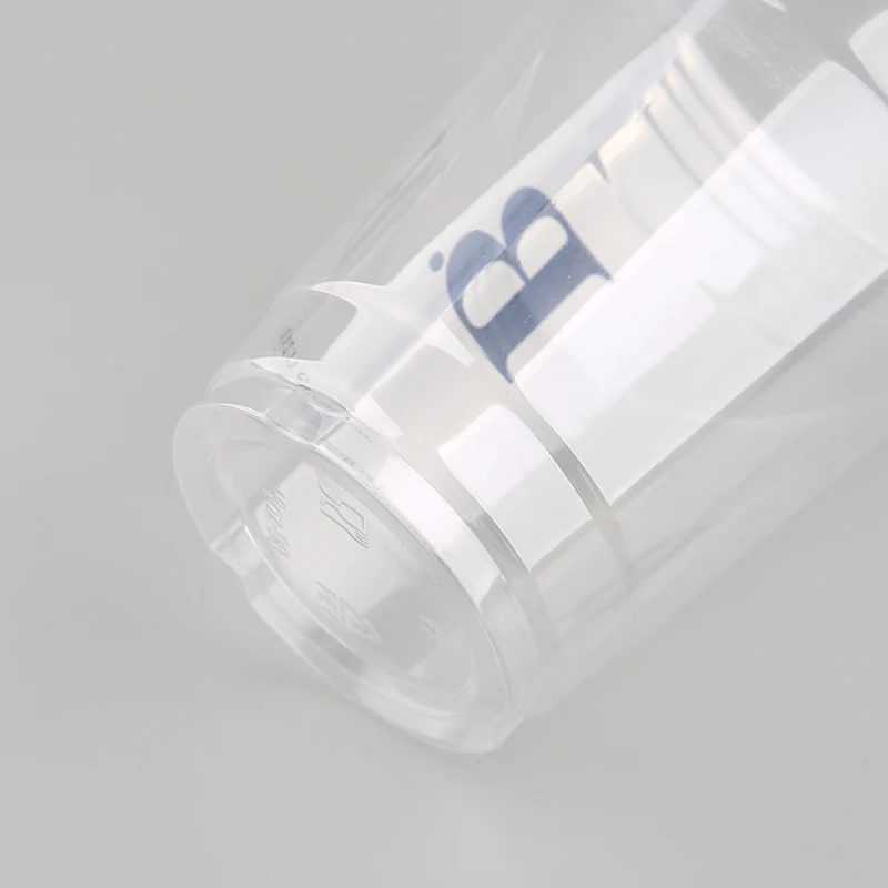 China Factory Plastic Cup Thick Hard Bubble tea cup 16 oz 24 oz Milk Tea boba plastic cups with lid