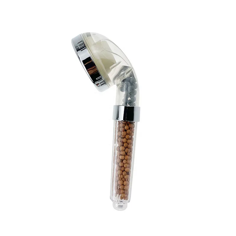 Mineral Stone Filter Spa Massage High Pressure Power shower Spray Nozzle led showerhead