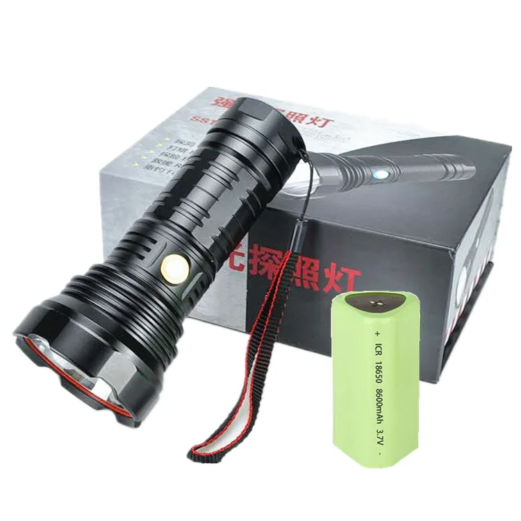 More Powerful 3*18650 Battery 5Modes Dimming Led Torchlight Long Range Ultra Bright USB Rechargeable T40 Tactical Led Flashlight