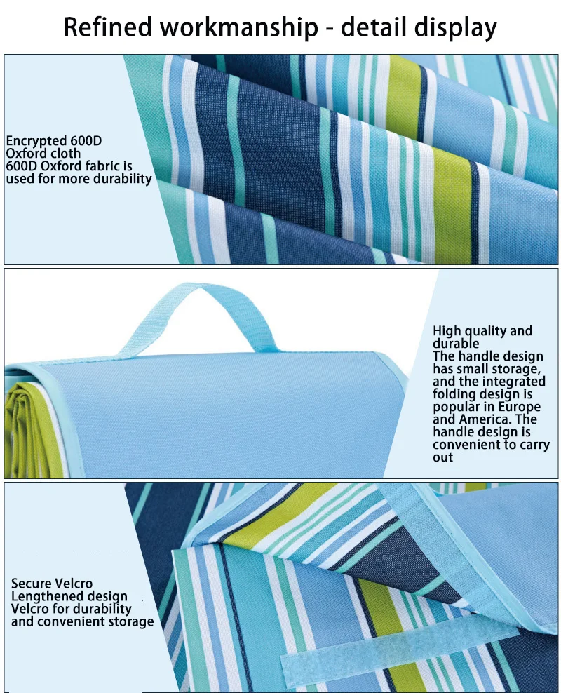 C Picnic Mat Oxford Cloth Waterproof Blanket Moisture-proof Outdoor Beach Damp Proof Pad