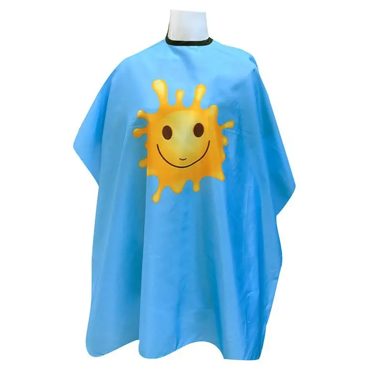 
barber polyester new design fashion printed custom barber shop children cape hair custom children hair cape salon kids cape 