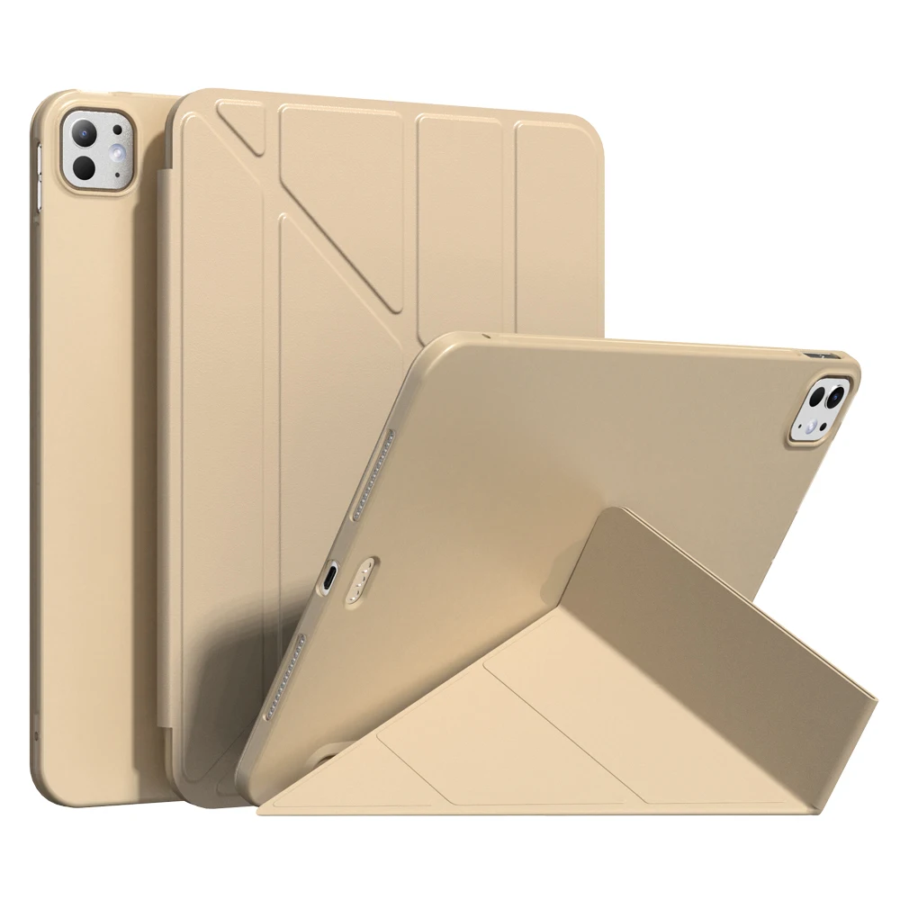 Лидер продаж чехол для iPad Pro 2020 11 дюймов 12 9 со складками из ТПУ кожи и прочной магнитной подставкой