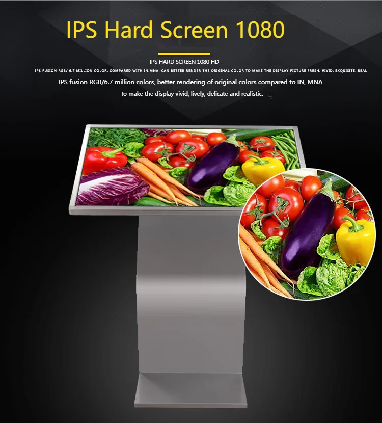 32 43 55 Inch Android Information Computer  Touch Screen  Stand Kiosk