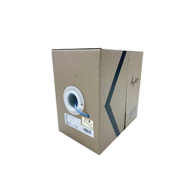 Тщательно подобранные материалы Avier Basics Cat5e AWG24 UTP PVC CM массовый кабель LAN кабель 100 м