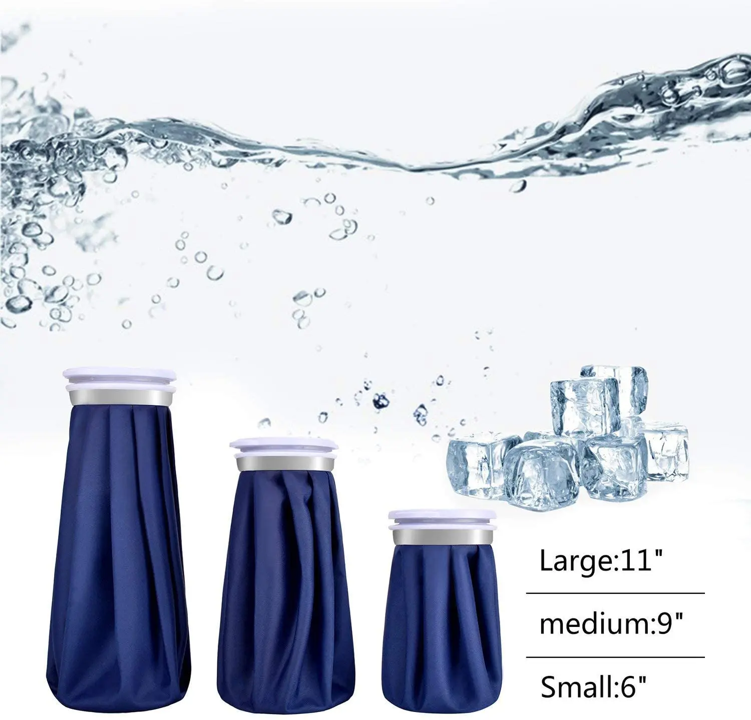 Reusable knee ice pack wrap,custom small medical reusable ice pack,Ice Cold Pack Reusable Ice Bags