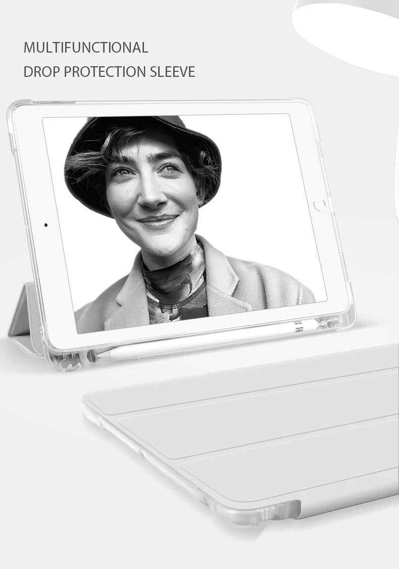  Новинка 10 2 дюймовый чехол для iPad держатель карандашей тройной складной умный Ультратонкий из искусственной кожи 7-го 8-го
