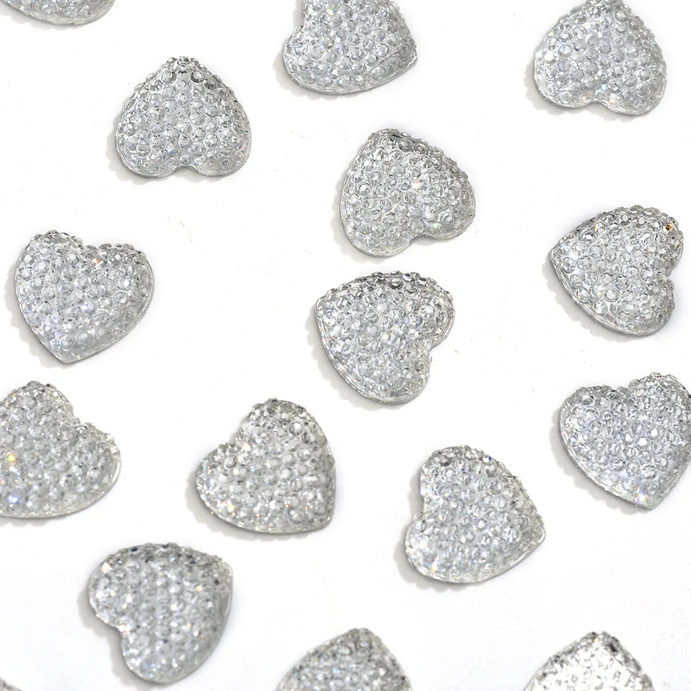 Source manufacturers direct love sticker resin diamond peach heart rhinestone resin diamond diy star diamond wholesale