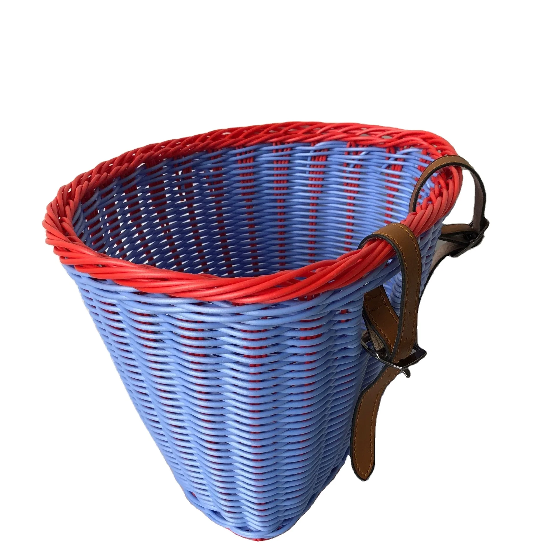 Promotional Gifts Natural Rattan Basket Willow Bicycle Basket Wicker Bicycle Basket