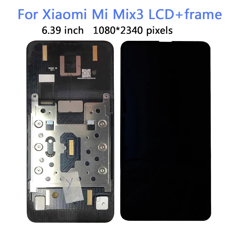 NEW Arrive Original for Xiaomi mobile phone touch screen Accessories for Xiaomi Mi MIX 3 LCD,For Xiaomi MIX3 Display With frame