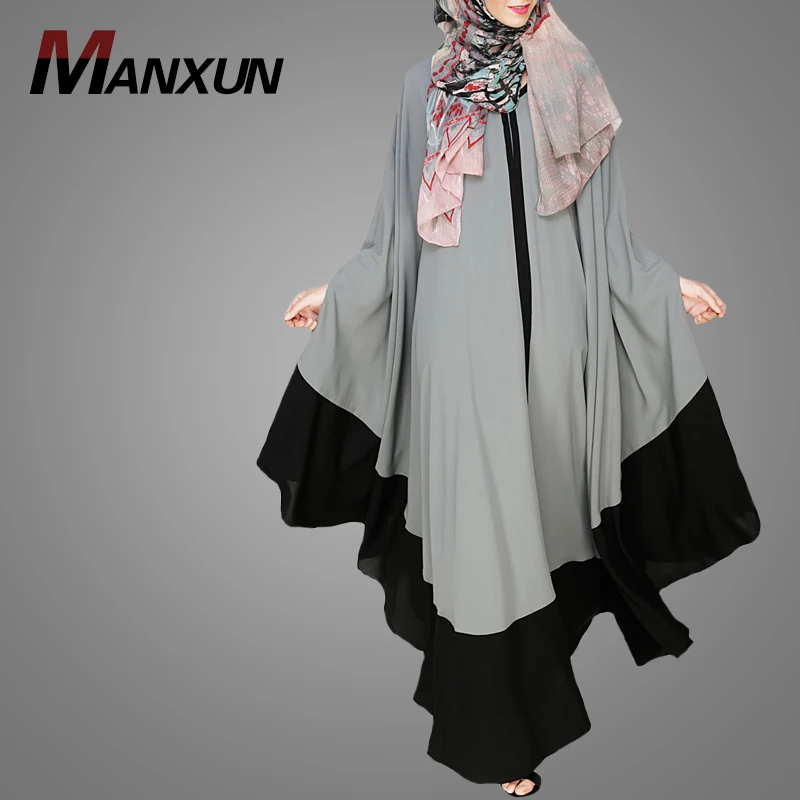 The  Latest Designs Elegant Simple Islamic Clothing Modern Plus Size Abaya Muslim Dresses For Women