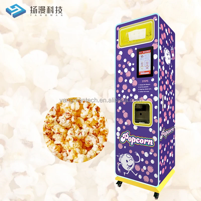 Vending Machine With Touch Screen Delicious Health Popcorn From Automatic Popcorn Vending Machine