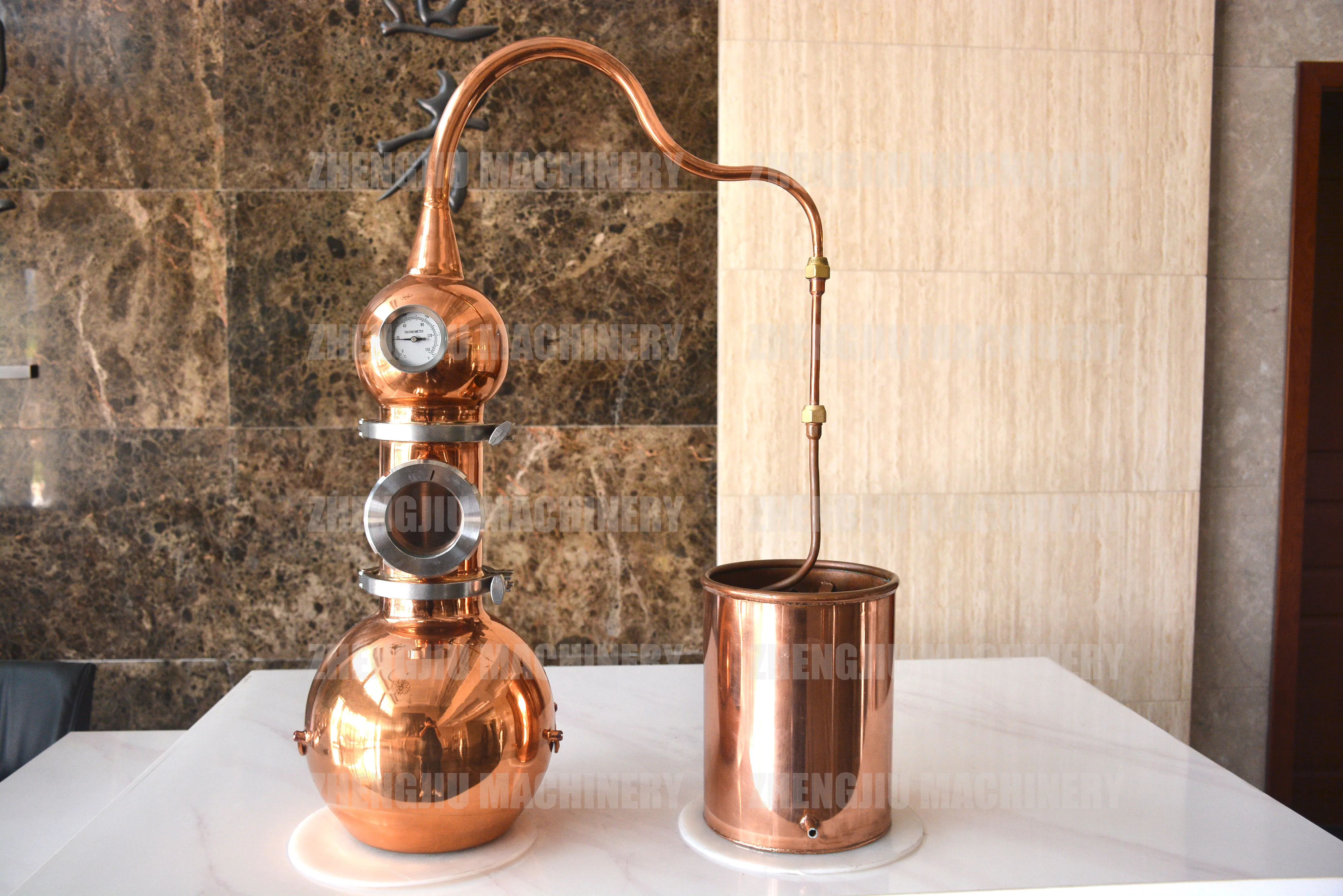 ZJ 5L Home Essential Oil Distiller laboratory distillation column Lavender Essential Oil Distillation Equipment