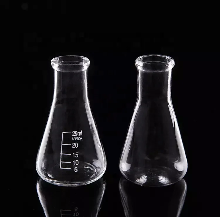 Tiandi Lab 25ml Borosilicate Glass Erlenmeyer Flask