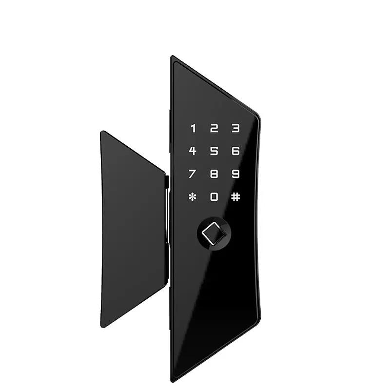 Second hand glass sliding doors Automatic Biometric Fingerprint Glass door lock