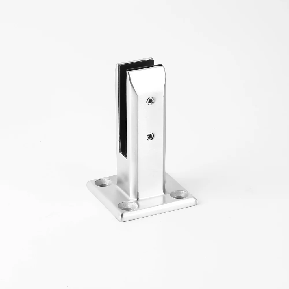 Лидер продаж, квадратный Регулируемый стеклянный зажим из нержавеющей стали с основанием для ограждения, стеклянный зажим 2205