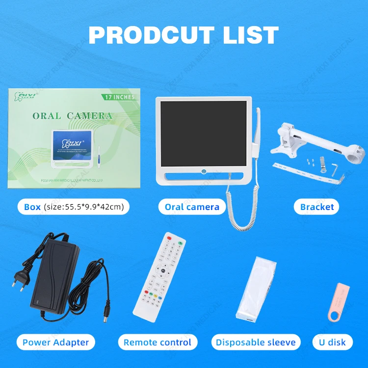 Intra Oral Camera With Monitor Surgery 17 Inches Camera Medical Oral Camera 12 megapixel dental endoscope