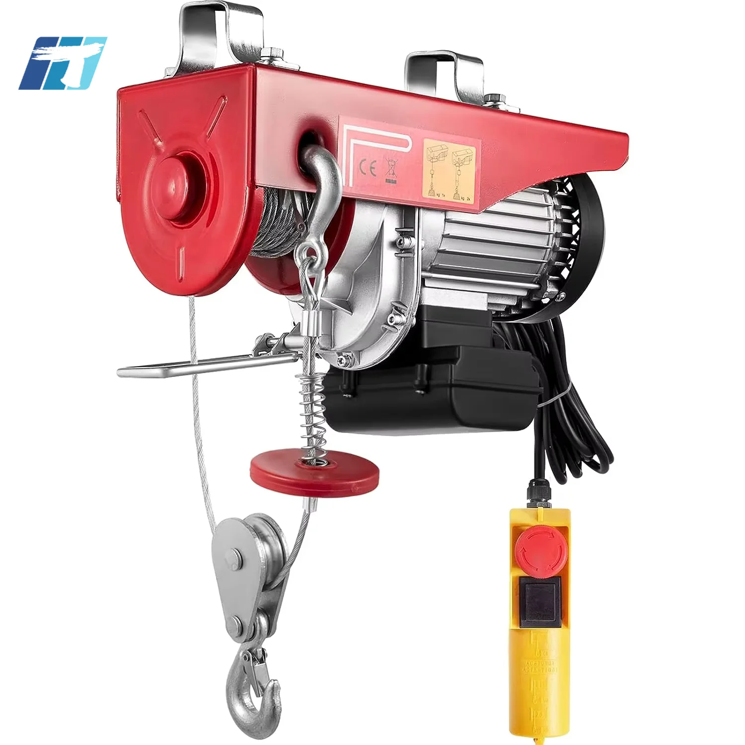 MT aluminum motor housing household miniature 1ton electric rope hoist