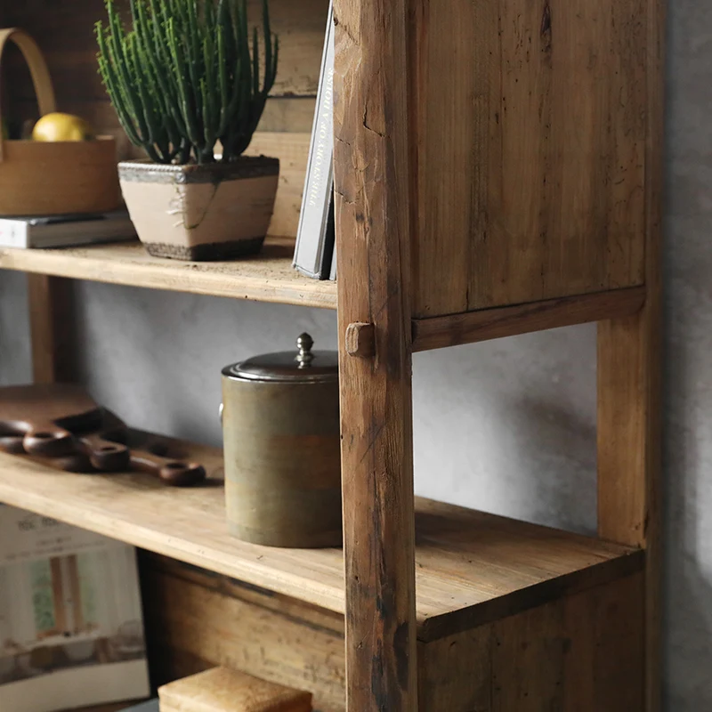  2021 новый дизайн антикварная мебель наборы дерево пять слоев дисплей полки