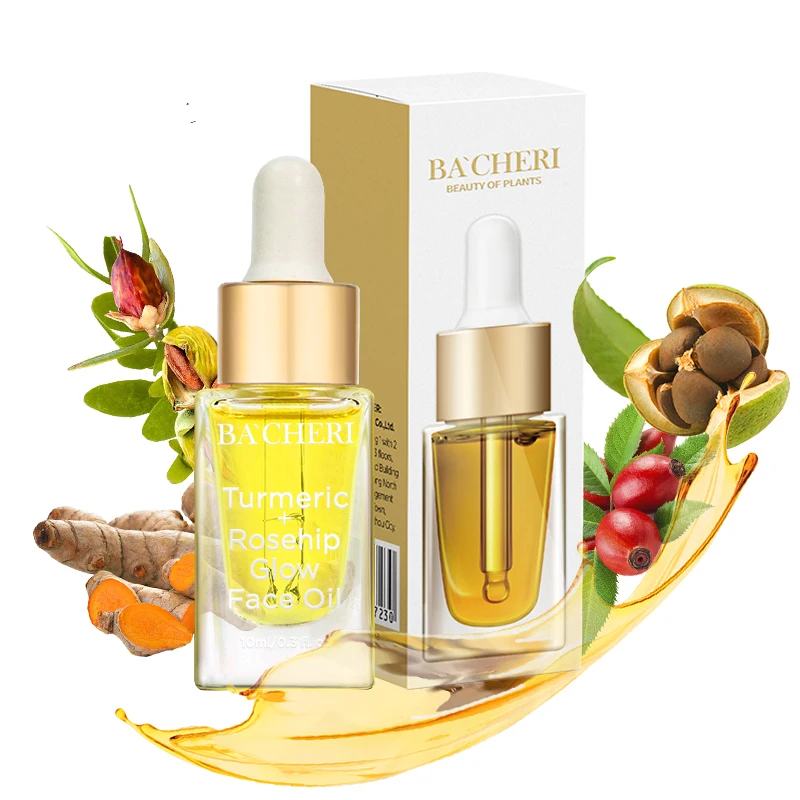 Organic Natural Skin Care Face Moisturizing Whitening Rosehip Turmeric Essential Oil Turmeric Face Oil