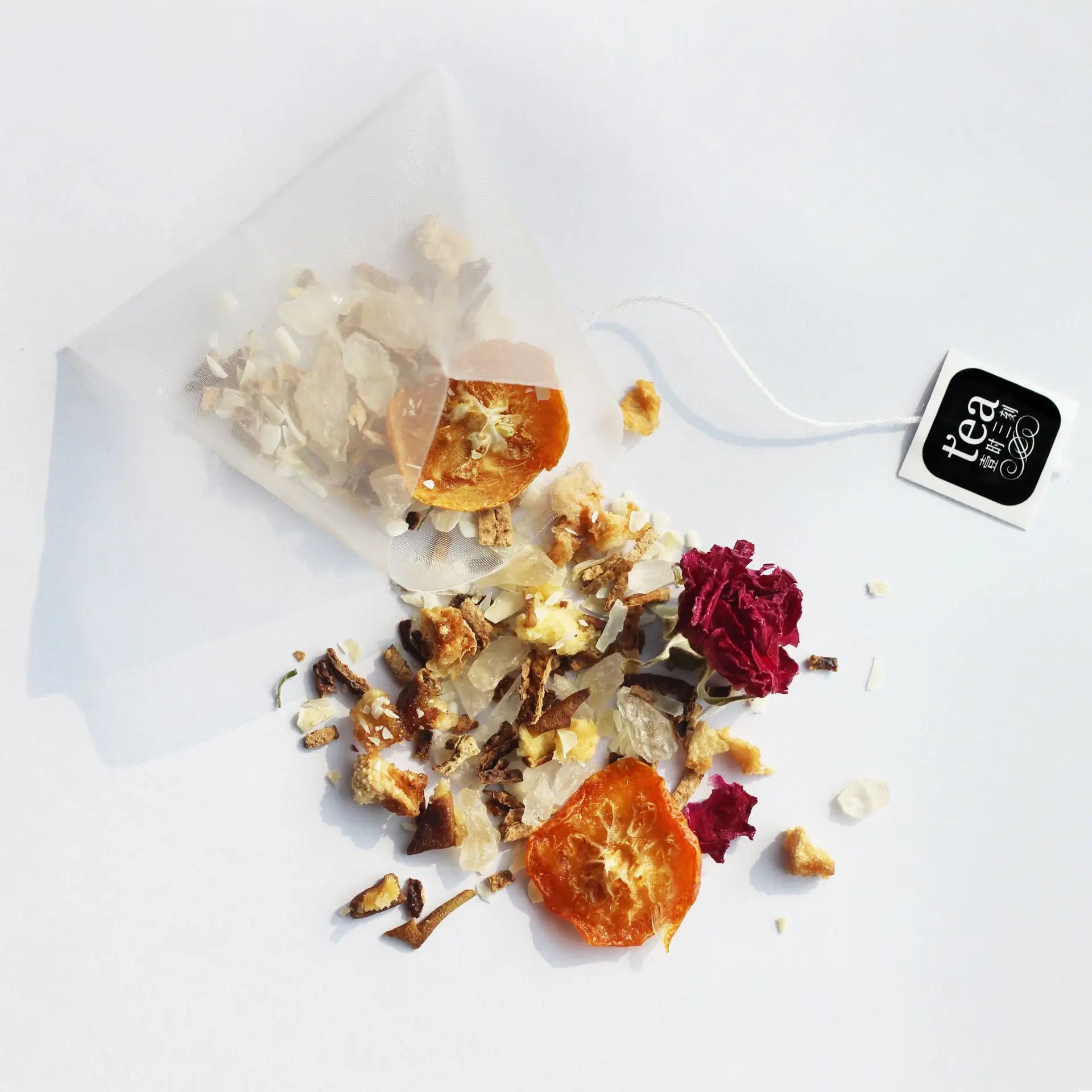 Лидер продаж, цветочный чай, Органическая индивидуальная упаковка, 100% сушеные фрукты, натуральный цветок, травяной детоксикатор, женские чайные пакетики