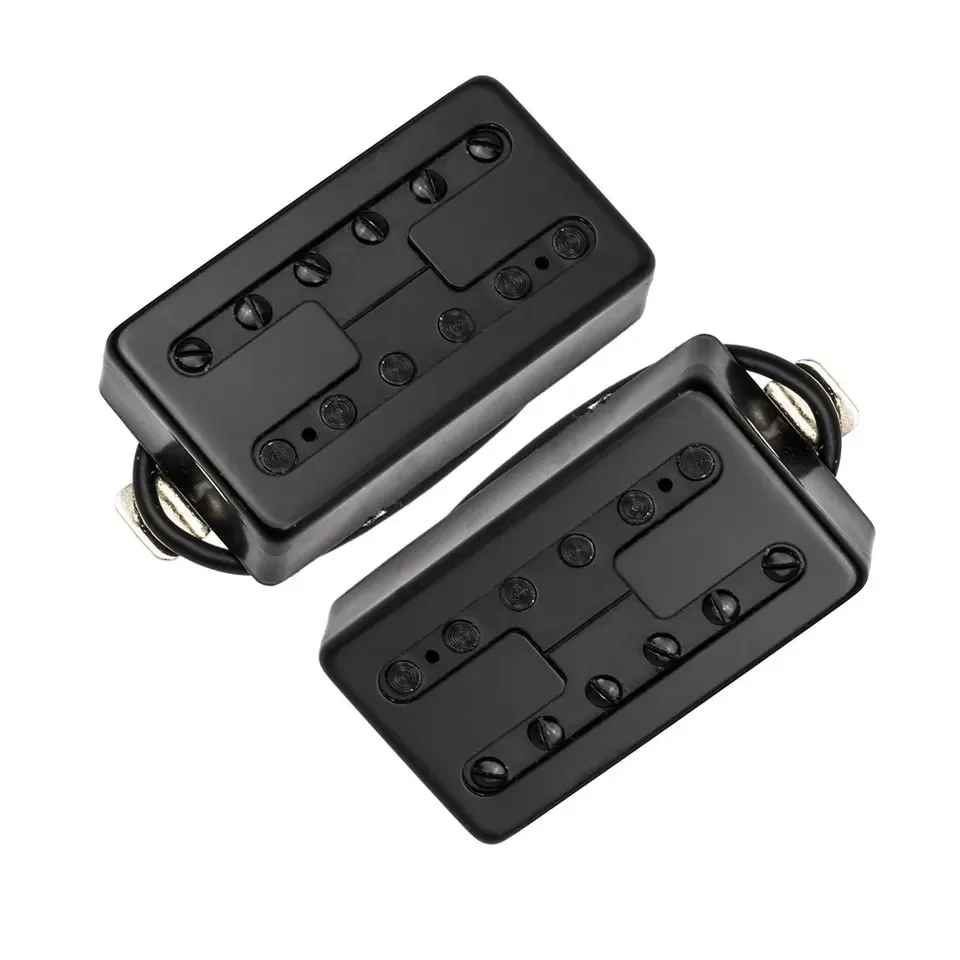 Alnico 5 Magnet H style Wax-potted LP humbucker electric guitar pickups with black bobbin