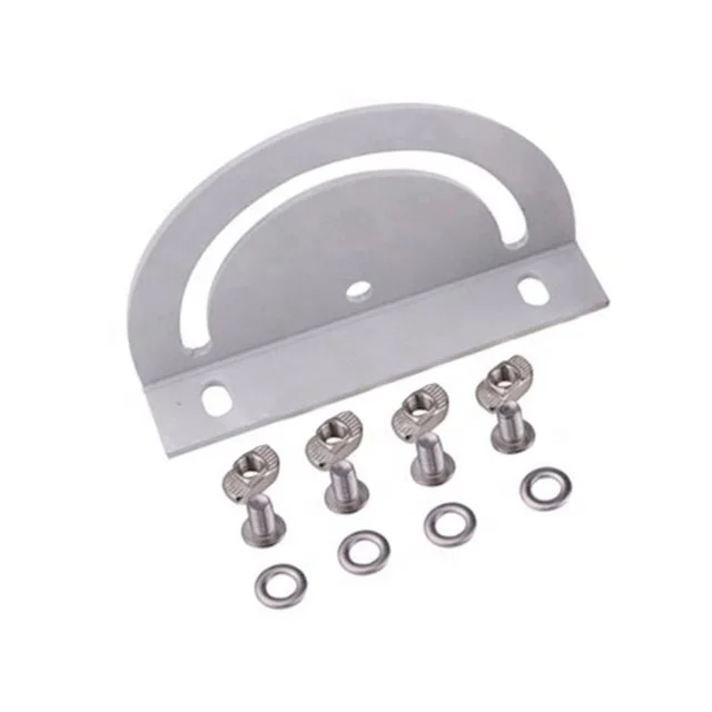 4040 Connecting Plate Corner Fitting 180 Degree Cross Steering Plate Single Angle Metal Bracket Steel Zinc Industrial Furniture