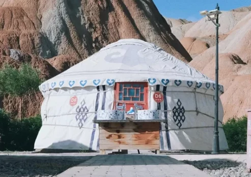 Metal Mongolian Yurt Steel Bamboo Yurt for Sale