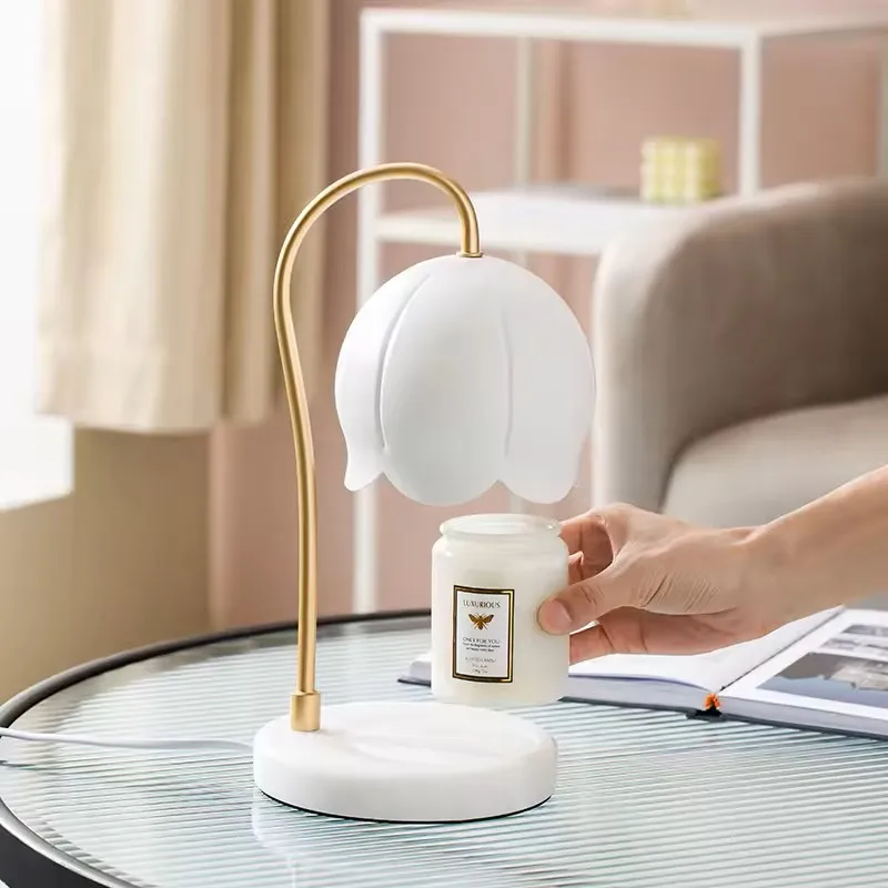 Wholesale Luxury Ceramic Glass Electric Candles Wax Melts Warmer Table Lamp Oil Burners Gift