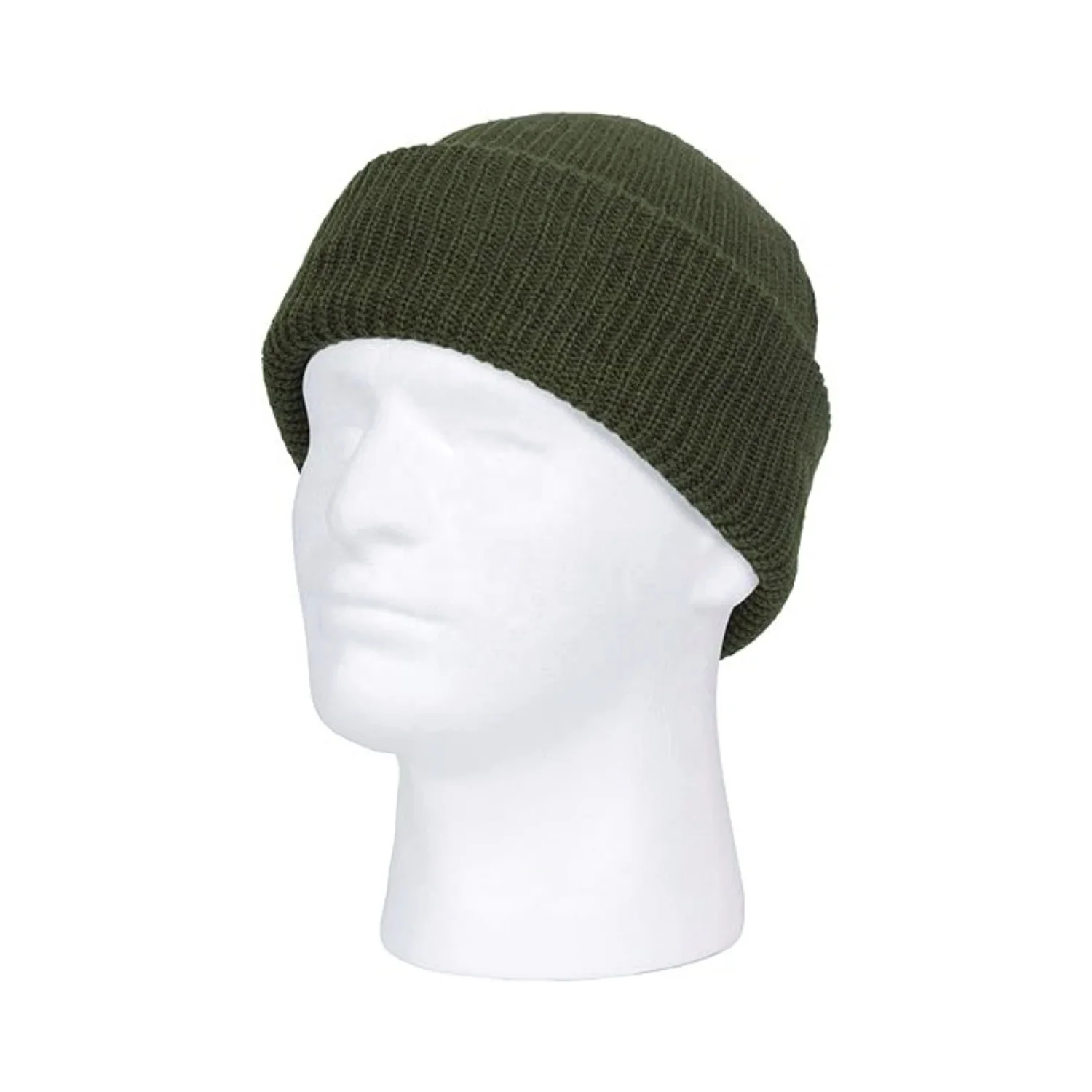 USGI Standard Pure Woolen Hat Roll up Edge Skullcap for Tactical Use Mil Patrol Army Green Wool Watch Cap