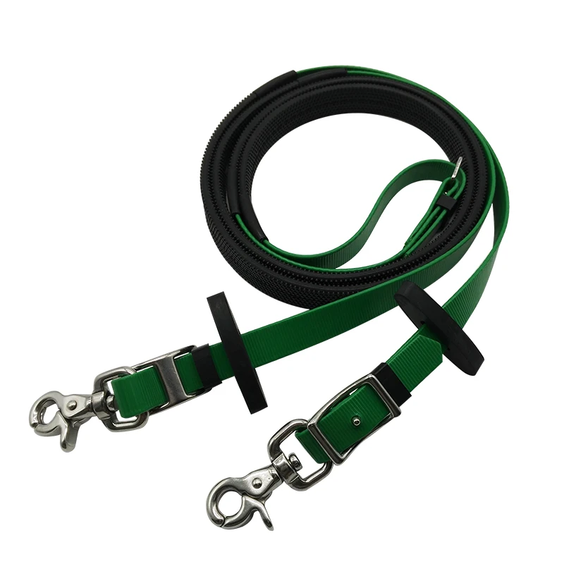 Customized Equestrian Leather Equipment Soft Flexible Rein/Lead Rope for Horse Riding Available in White Green Models Waterproof