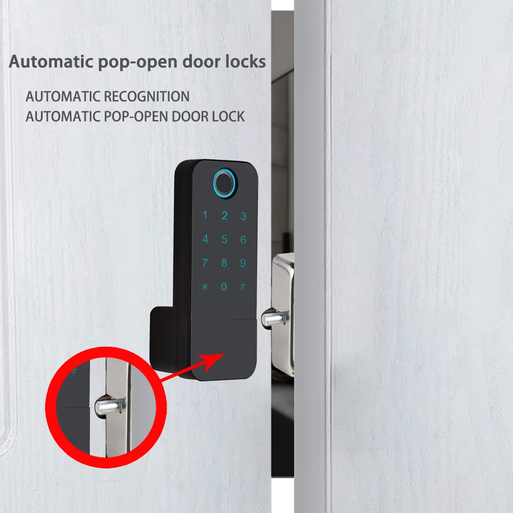 Waterproof wireless Keyless Fingerprint Password Security remote Remote control outdoor door lock